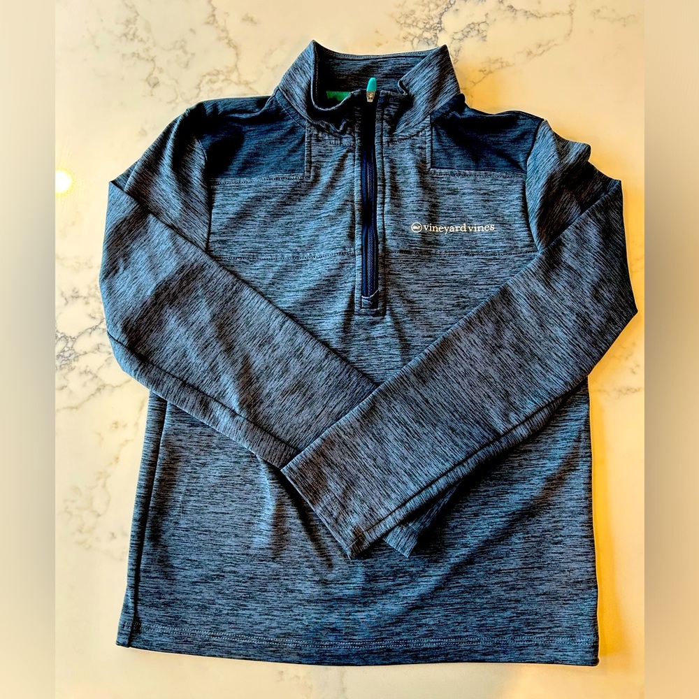 Vineyard Vines quarter zip. Boys small (8-10).